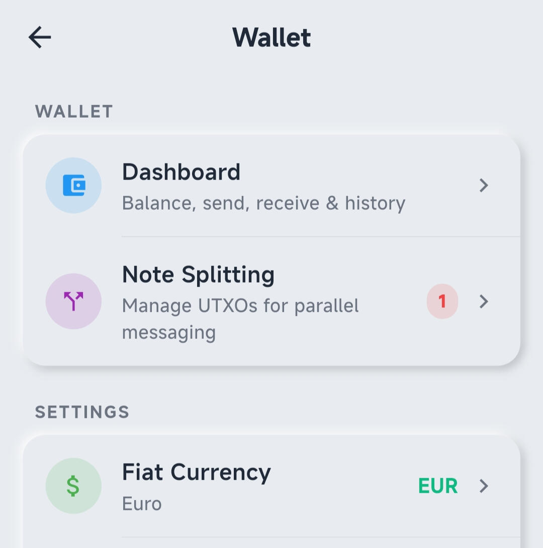 Integrated Wallet Manage balances, transfers and private transactions from one place.
